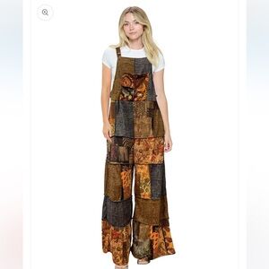 Yak & Yeti Overall Mushroom Multicolor Print Patchwork. Various Sizes. 24673.